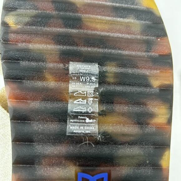 NWOT ROTHY’S The Weekend Slide Sandals Size 9.5 Retired Shoes Beach Resortwear - Picture 7 of 8